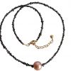 Gemshine - Damen - Halskette - Diamanten - Rose Zuchtperle - Vergoldet - Schwarz – Bild 5