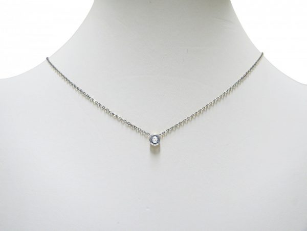 Gemshine - Damen - Halskette - 0,03 Karat Diamant - 925er Sterling Silber - 42 cm – Bild 5