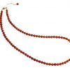 Gemshine - Damen - Halskette  - Vergoldet - Bernstein - Facettiert - Gelb - Orange - 45 cm – Bild 3