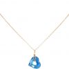 Gemshine - Damen - Halskette - Anhänger - Rose Vergoldet - Herz - Open Heart - Blau - MADE WITH SWAROVSKI ELEMENTS® - 45 cm – Bild 3