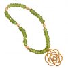 Gemshine - Damen - Armband - Vergoldet - Blume Art-Deco - Grün – Bild 3
