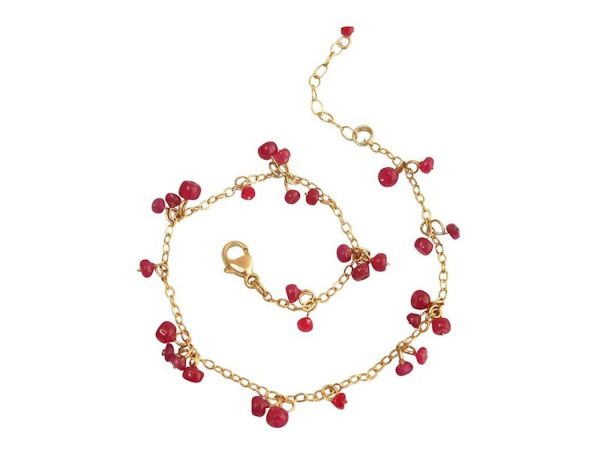 Gemshine - Damen - Armband - Vergoldet - Rubin - Rot - CONFETTI – Bild 4