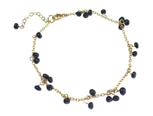 Gemshine - Damen - Armband - Vergoldet - Saphir - Blau - CONFETTI – Bild 3