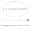 GEMSHINE 14k 585 Gold Halskette. 0,5 mm Ankerkette im klassischen Design mit Längen von 40 bis 46 cm, Ketten Länge:46 – Bild 4