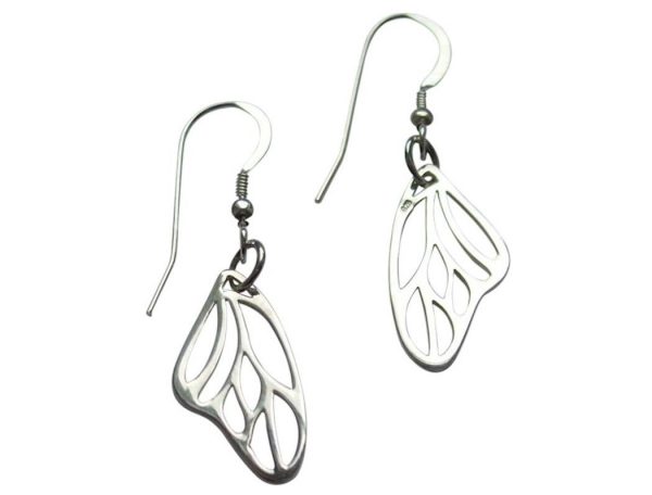 Gemshine - Damen - Ohrringe - Schmetterling - Flügel - WINGS - 925 Silber –- 3 cm – Bild 4