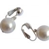 Gemshine - Damen - Ohrclips - Perlen - Tahiti - Weiß - 925 Silber - 12 mm – Bild 4