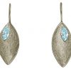 Gemshine - Damen - Ohrringe - Ohrhänger - 925 Silber - Marquise - Minimalistisch - Design - Topas - Blau - 3,5 cm – Bild 3
