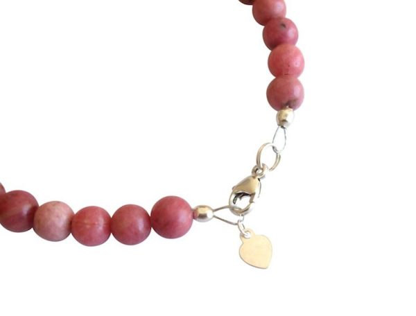 Gemshine - Damen - Armband - Edelstein - Rosa - 925 Silber - 6 mm – Bild 4