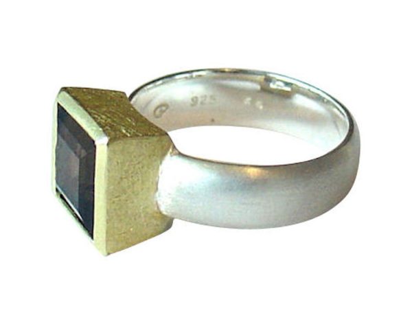 Gemshine - Damen - Ring - Silber 925 - Vergoldet - Rauchquarz - Braun, Ringgröße:54 (17.2) – Bild 4