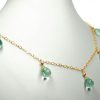 Gemshine - Damen - Halskette  - Vergoldet - Quarz - Facettiert - Tropfen - Blau - 50 cm - Längenverstellbar – Bild 5